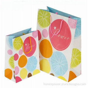 Printing Service for Bag, Made of C2S Art Paper, Customized Sizes and Designs are Accepted